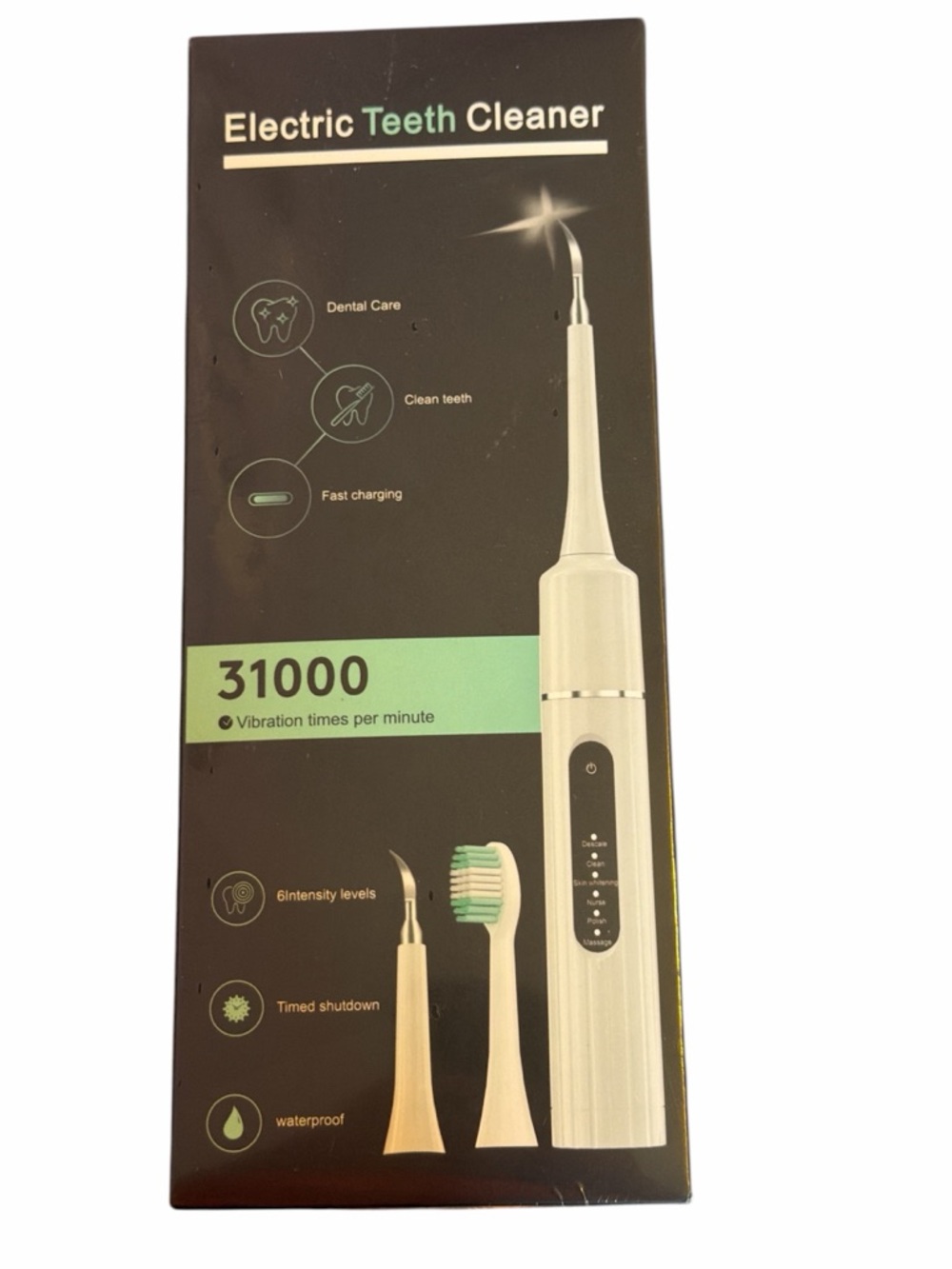 Electric Teeth Cleaner - Pink Sonic Dental Hygiene Device